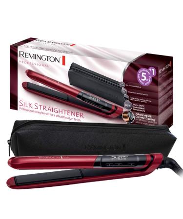 Remington smooth iron silk (double-layer ceramic coating with silk proteins for velvety smooth & glossy hair) LCD display 150-235 C for max. 30 sec 240 C hair straightener S9600 hair straightener single
