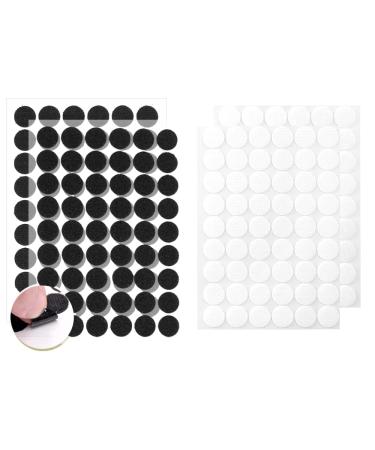 Self Adhesive Dots  108 Pairs 0.59 Diameter Hook and Loop Dots with Waterproof Sticky Dots Strong Adhesive for New Years Decorations Supplies  Glue Dots Classroom Office Home Black and White 7D-HL-DOT-BLWH