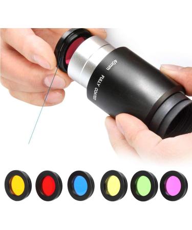 ASHATA Telescope Filters  6 Colors 1.25 Inch Colorful Telescope Eyepieces Filter  Optical Glass Astronomical Lens Filter for Enhancing Definition and Resolution in Lunar Planetary Observation - Buy Online on SooperMarket.com