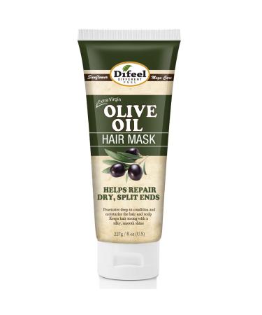 Difeel Extra Virgin Olive Oil Hair Mask 8 oz. - Olive Oil Deep Conditioning Hair Treatment