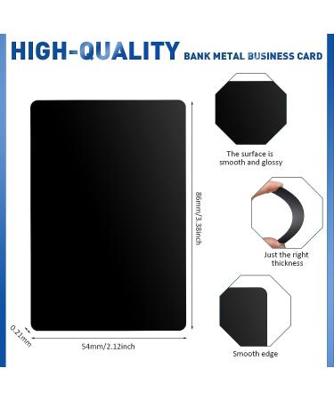 Marspark 300 Pieces Metal Engraving Blanks - Aluminum Business Card Blanks for CNC & Laser Engraving - 0.21mm Thickness - DIY Cards - Black - Buy Online on SooperMarket.com