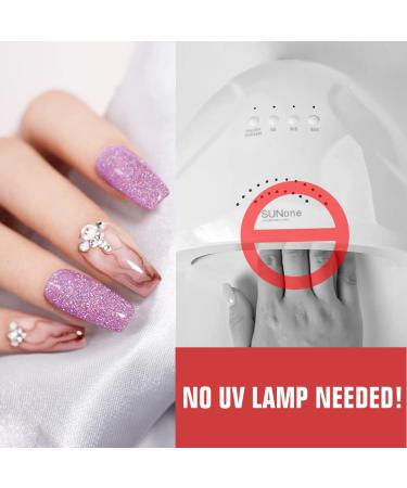 Mobray Dip Powder Nail Kit Starter Set - 8 Colors with Classic Nude, Glitter, and Glow in the Dark Shades - DIY Nail Art Manicure for Beginners - Buy Online on SooperMarket.com