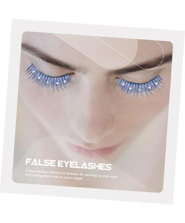 Gogogmee 5 Pairs False Eyelashes Fake Lashes Colored Eyelashes Soft Thick Lashes Soft Light Fake Lash Blue Lashes Rhinestone Eyelashes Cosplay Lashes Fake Eyelashes Fiber - Buy Online on SooperMarket.com