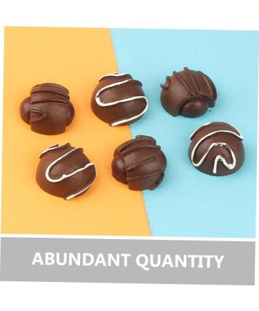 ifundom Toys 16pcs Simulation Chocolate Interesting Chocolate Model Small Chocolate Decor Fake Chocolate Simulated Decorative Chocolate Decor Chocolate Props Bulk Resin Dessert Biscuits 2.00X2.00X1.50CM 1 - Buy Online on SooperMarket.com
