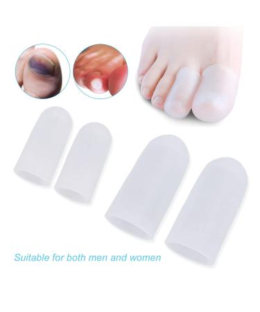 Soft Silicone Toe Cushion Tube - 10 Pairs Toes Protector for Friction Prevention and Pain Relief - Buy Online on SooperMarket.com