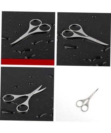 Buy Balacoo Stainless Steel Vibrissa Scissors 1pc Nose & Eyebrow Hair Trimmer | Medium Silver | International Shipping - Buy Online on SooperMarket.com