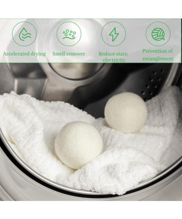 Fainfun Natural Wool Dryer Balls - 6 Pack (6cm) | Eco-Friendly Efficient Laundry Solution for Down & All Fabrics - Buy Online on SooperMarket.com