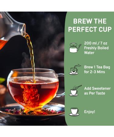 Handpick Masala Chai Tea Bags 100 Count - Strong & Aromatic Blend with Cinnamon, Pepper, Cloves & Cardamom - Premium Quality Round Bags - Eco-conscious Packaging - Buy Online on SooperMarket.com