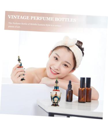 HAPINARY Perfume Bottle Essence Bottle Arabian Perfume Travel Decor Refillable Essential Oil Bottle Mermaid Party Decorations Spray Mist Bottle Vintage Victoria Miss Glass Bottle Filling 25 ml Blue - Buy Online on SooperMarket.com