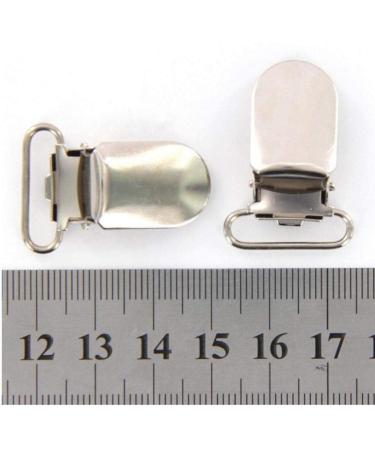 AMOYER 20pcs Silver Baby Pacifier Clips - 20mm Braces Clips Hanger Hook for Safe Secure Use - Buy Online on SooperMarket.com