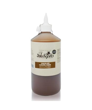 Joe & Seph's Chocolate Caramel Sauce (1x1kg) |Caramel Drizzle ice Cream Sauce Caramel Sauce for Coffee Vegetarian Home Baking Cakes Chocolate Caramel 1kg