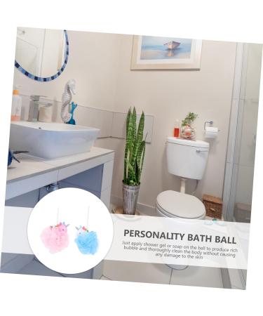 Shop Cabilock Unicorn Bath Ball Toys - 2Pcs Exfoliating Mesh Scrubbers for Kids | Perfect for Spa & Shower - Buy Online on SooperMarket.com