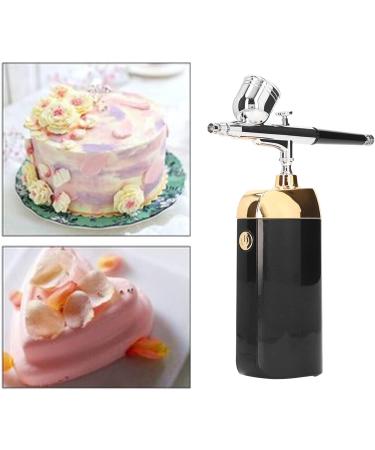 Cordless Handheld Oxygen Facial Portable Airbrush Fine Atomization USB Charging Multifunctional for Facial Beauty Art Painting Cake Decorating (Black) - Buy Online on SooperMarket.com