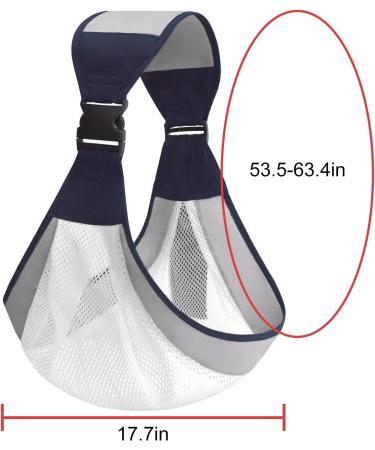 CUBY Portable Breathable Baby Carrier | Quick Dry 3D Mesh Fabric | Adjustable & Comfortable Shoulder Straps | For Newborn up to 24 Months | Easy Toddler Carrier | 45 lbs Capacity | Easy Blue - Buy Online on SooperMarket.com