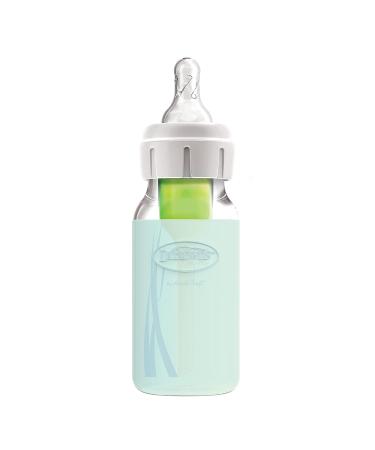 Dr. Brown's Options+ Glass Baby Bottle Sleeve - 100% Silicone, 4 oz Narrow, Mint - 1 Count - Buy Online on SooperMarket.com