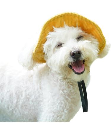 Folpus Outdoor Puppy Sun Hat - Breathable Summer Dog Cap for All Sizes - XS Yellow Pet Egg Hat for Sporty Dogs - Buy Online on SooperMarket.com