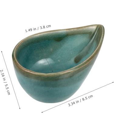 KALLORY Essential Oil Mixing Dish - Ceramic Spa Bowl for Facial Masks & Aroma Oils | Blue - Buy Online on SooperMarket.com