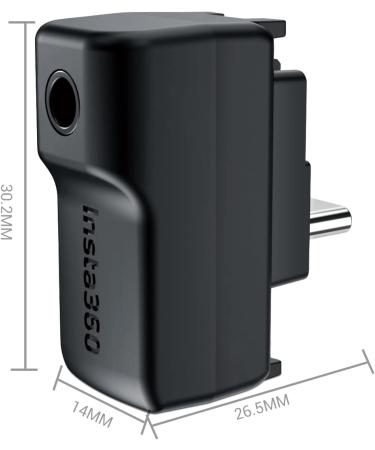 CYNOVA Upgraded Insta360 Mic Adapter | 3.5mm Audio Jack for Insta360 One RS/One X2 | External Microphone USB-C Port - Buy Online on SooperMarket.com