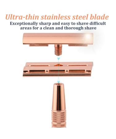 Buy Stainless Steel Safety Razor - Double Edge Razor for Men | Close Smooth Shave | International Shipping - Buy Online on SooperMarket.com