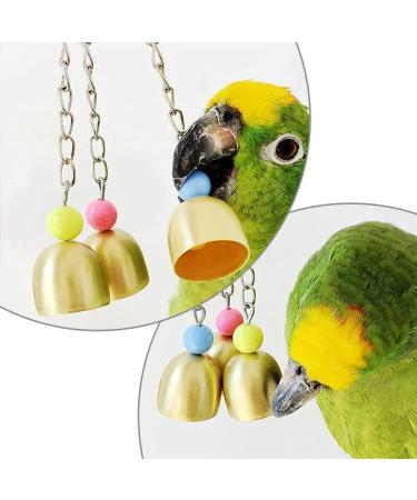MANSHANGKJ Budgie Toy Interesting Bird Toy Interactive Bells Toy for Small Parrot Macaws Parakeets Love Birds (Random Color) - Buy Online on SooperMarket.com