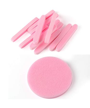 120 Count PVA Facial Sponge for Makeup Removal and Exfoliating - Pink Spa Pads for Women - Buy Online on SooperMarket.com