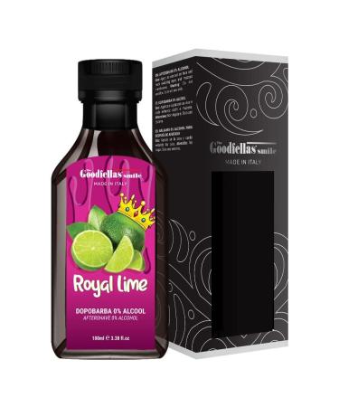 The Goodfellas' smile Alcohol-Free Soothing Aftershave Splash/Tonic Made in Italy 100 ml 3.38 oz (ROYAL LIME)