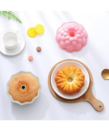Cookie Cutter Grade Silicone Chocolate Flowers and Braided Baking Utensils Fondant Mold Gift Silicone Muffin Molds Pink flower pattern - Buy Online on SooperMarket.com