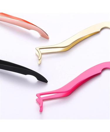 Rose Gold Hair Removal & False Eyelash Tweezers - Precision Curling & Lengthening Tool | Cosmetic Forceps - Buy Online on SooperMarket.com