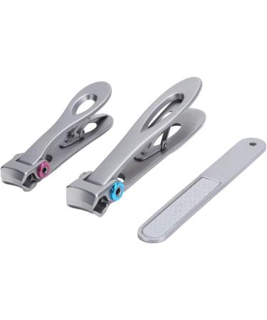 Nail Clipper Big Mouth Nail Cutter File Dead Skin Removal Stainless Steel Manicure Set Pedicure Tool No Splash Clipper for Women Men Kids Adults(Silve) - Buy Online on SooperMarket.com