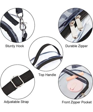 Clear Crossbody Stadium Approved Tote Bag for Concerts & Sports Events - Buy Online on SooperMarket.com