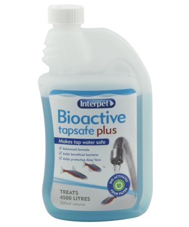 Interpet Bioactive Tapsafe Aquarium Water Dechlorinator & Conditioner 500 ml Keeps Fish Safe Fast Acting Removes Harmful Toxins from Tap Water Before Adding to Your Tank