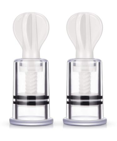 2 Pieces Corrector for Inverted, Flat Twist N.i.p.p.l.e.s Corrector, Breastfeeding Care Aspirator Mommy Suckers Shy Softly Wear Day Night (3.3 * 2.8cm) 1.5x1.18 Inch (Pack of 2)
