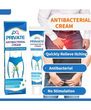 Private Antibacterial Cream 20g | Fast Relief for Itching, Burning, and Cracking | External Use Itchy Body Cream for Men | 1Pcs - Buy Online on SooperMarket.com