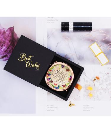 Wailozco Aunt Mirror: Personalized Rose Gold Compact Mirror for Aunt | Unique Gift from Niece for Aunt's Birthday - Buy Online on SooperMarket.com