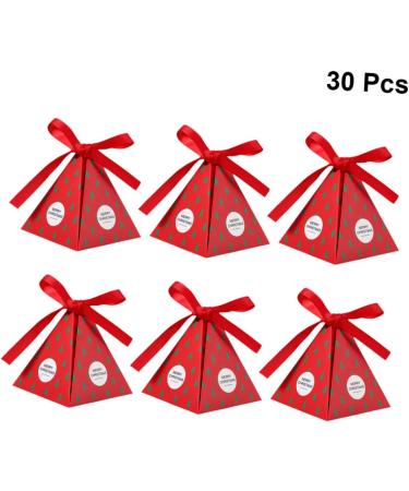 HOMSFOU 30pcs Box Party Favor Boxes Christmas Cookie Bags Christmas Container Christmas Treat Boxes Christmas Goodies Boxes Holiday Cardboard Boxes Xmas Gift Boxes Candy Packing Boxes - Buy Online on SooperMarket.com
