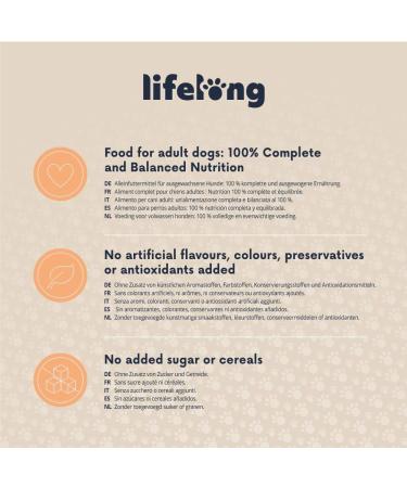 Amazon Brand - Lifelong Dog Food Pat with Poultry 300g Pack of 10 - Buy Online on SooperMarket.com