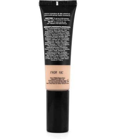 Palladio Full-Coverage Color Correction CC Cream with Peptides & Vitamin C - Corrects Redness and Uneven Skin Tone - Buildable Foundation Coverage - Fair 10C - 25.70g - Buy Online on SooperMarket.com