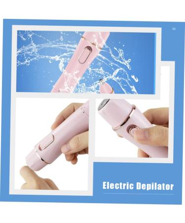 Housoutil Electric Eyebrow Trimmer & Facial Epilator - Cordless Hair Removal Tool for Face Bikini & Body - Pink Shaver Set - Buy Online on SooperMarket.com