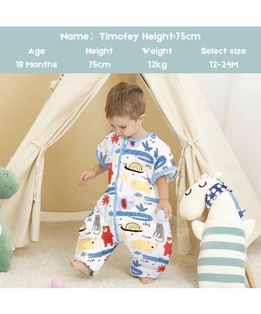 ChicSky Baby Sleeping Bag with Legs - 3.5 Tog Winter Organic Cotton Wearable Blanket for Toddler, 3-5 Years - Bear Design - Buy Online on SooperMarket.com