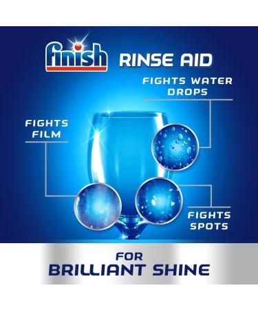 Finish Rinse Aid Lemon 800ml - For Shinier and Drier Dishes | Pack of 1 - Buy Online on SooperMarket.com