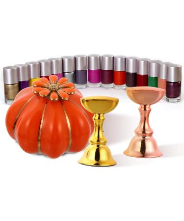 FOMIYES Pumpkin Slices Magnetic Nail Stand Nail Practice Base Pumpkin Nail Display Stand Nail Art Tip Holder Manicure Stand Manicure Practice Base Magnetic Mount Vintage Head - Buy Online on SooperMarket.com