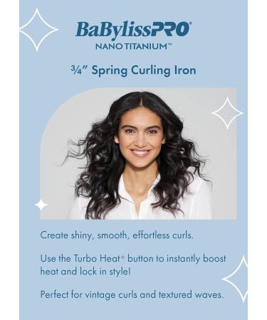 BaBylissPRO Nano Titanium and Ceramic Curling Iron 3/4" (19mm) - Buy Online on SooperMarket.com