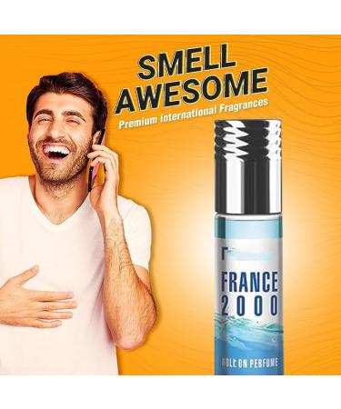 BlueQueen Natural Attar Cologne Roll On Perfume Fragrance For Women and Men | Alcohol Free Long Lasting | With Aquatic Citrus Floral Musky Scent - 8Ml - Pack of 6 - Buy Online on SooperMarket.com