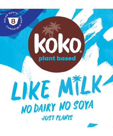 Koko Plant Based Dolce Gusto Compatible Pods (8 Pods x 5 Cases Coconut Milk) Coconut 8 Pods x 5 Cases - Buy Online on SooperMarket.com