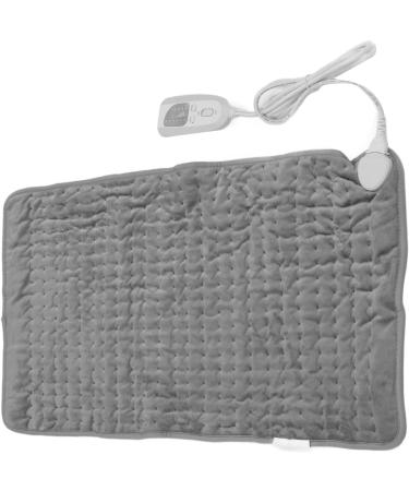 Soft Electric Heating Pad for Stiff Shoulders - Relieve Pain | EU Plug 220-240V - Silver Gray - Buy Online on SooperMarket.com