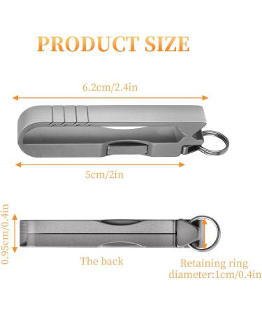 Portable Titanium Tweezers Mini Titanium Tweezers Key Ring Tweezers with Belt Clip Titanium Alloy EDC Multi Tool EDC Tools and Gadgets Stowable Tweezers Tool - Buy Online on SooperMarket.com