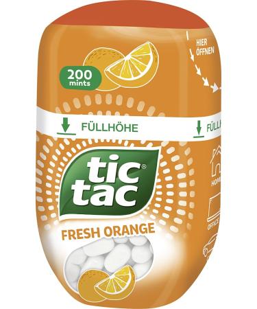 Ferrero Tic Tac Fresh Orange - Delicious Orange Flavored Dragees - 98g Pack for International Shipping - Buy Online on SooperMarket.com