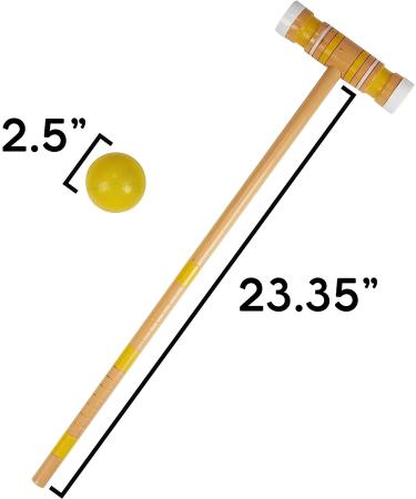 Family Croquet Set with Bag - 6-Player Backyard Lawn Game with Mallets, Balls, Wickets, and Stakes - Indoor/Outdoor Yard Fun - Buy Online on SooperMarket.com