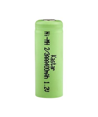 Kastar 2/3AAA Rechargeable Ni-MH Battery 400mAh Flat Top - 10Pcs for Solar Lights Remote Control & Garden Use - Buy Online on SooperMarket.com