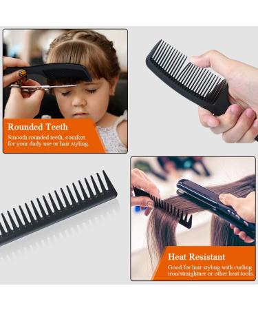 URAQT Hairdressing Combs Set 3 Pack Wide Tooth Combs Heat Resistant Anti-static Carbon Hair Brush Hair Comb for Long Wet or Curly Hair Detangling Wide Tooth Comb Set - Buy Online on SooperMarket.com